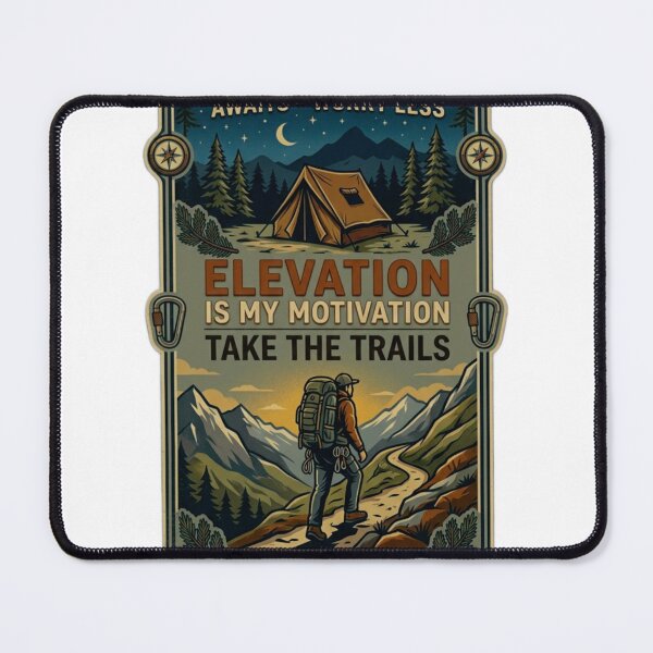 Item preview, Elevation Is My Motivation – Gorpcore Hiking Adventure Tee designed and sold by Clintora.
