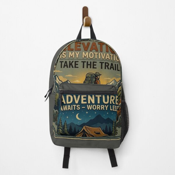 Item preview, Elevation Is My Motivation – Gorpcore Hiking Adventure Tee designed and sold by Clintora.