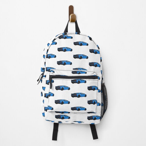 Item preview, Blue Supercar Rear View Vector Art designed and sold by NikksGarage.