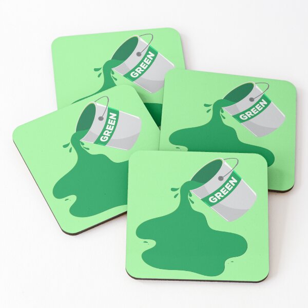 Item preview, Modern Green Paint Bucket Spill - Creative Artist Aesthetic designed and sold by SolutionsArt.