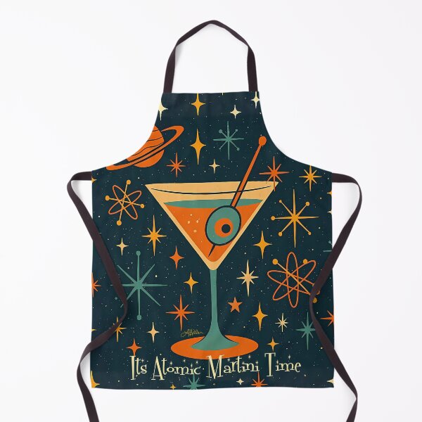 Item preview, Retro Futuristic Its Atomic Martini Time designed and sold by Lee Hiller Designs.
