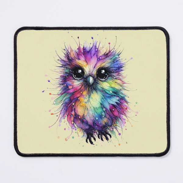 Item preview, Cute Owl minimalism watercolor art designed and sold by Natart1004.