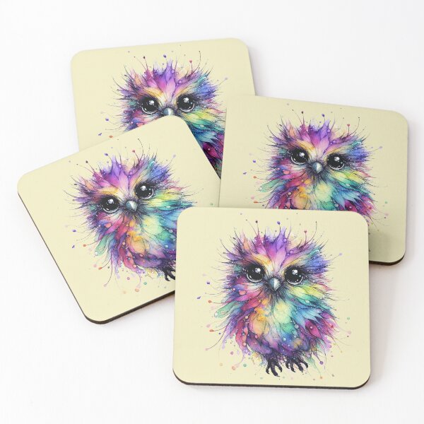 Item preview, Cute Owl minimalism watercolor art  designed and sold by Natart1004.