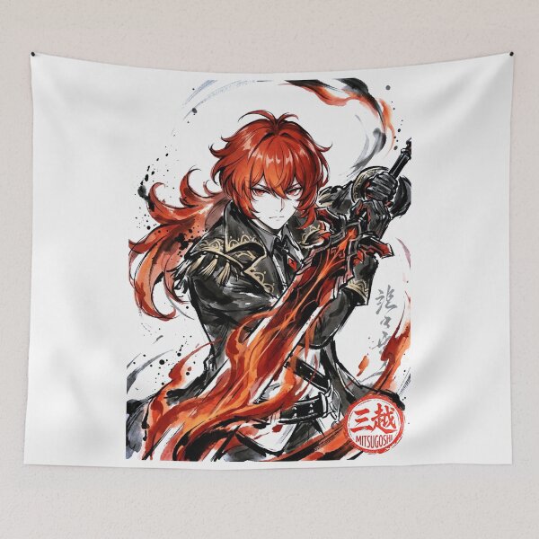 Item preview, Diluc Sumi-e designed and sold by Mitsugoshi.