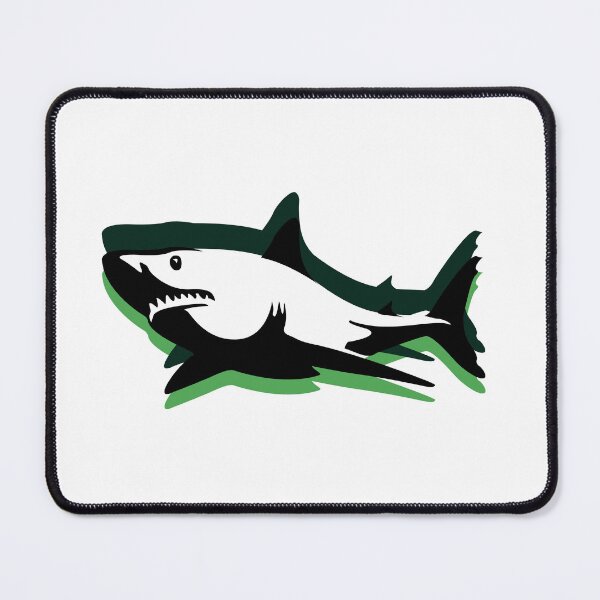 Item preview, minimalist white shark design designed and sold by geekmania48.