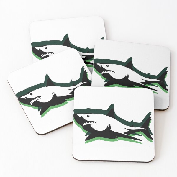 Item preview, minimalist white shark design designed and sold by geekmania48.