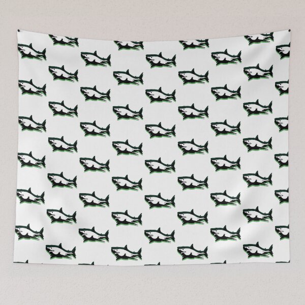 Item preview, minimalist white shark design designed and sold by geekmania48.