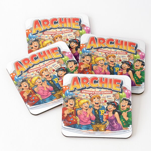 Item preview, Archie Riverdale High School Party – Retro Comic Friends Celebration 3D Sticker Design designed and sold by Imagetore.