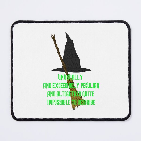 Item preview, Unusually and Exceedingly Peculiar Wicked Inspired Witch Quote Design designed and sold by creatingmouseshop.