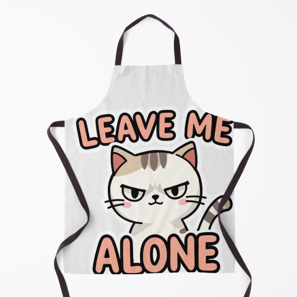 Item preview, Angry Cat Sticker – Leave Me Alone Funny Mood Design designed and sold by InkPatchify.