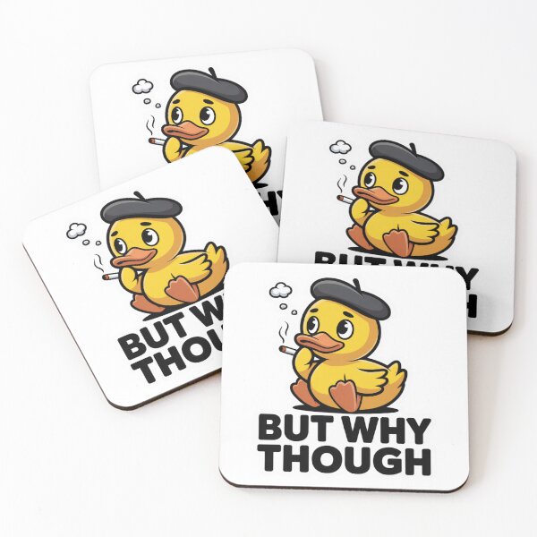 Item preview, But Why Though Funny Duck - Philosophical Duck Humor Gift designed and sold by Monday Duck.