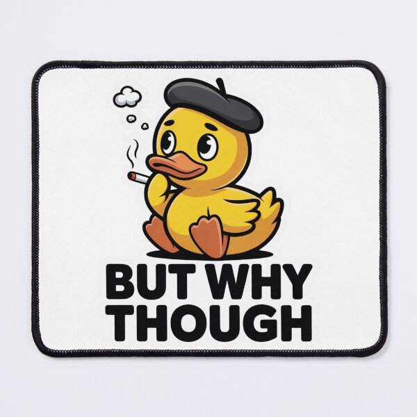 Item preview, But Why Though Funny Duck - Philosophical Duck Humor Gift designed and sold by Monday Duck.