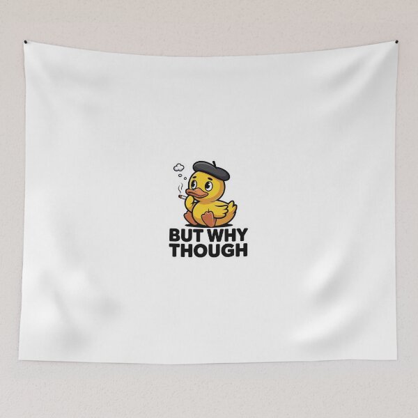 Item preview, But Why Though Funny Duck - Philosophical Duck Humor Gift designed and sold by Monday Duck.