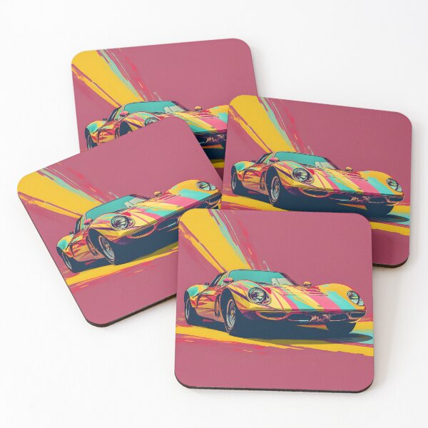 Item preview, Vintage Sports Car Pop Art – Luxury Automotive Art designed and sold by ArtFireGallery.