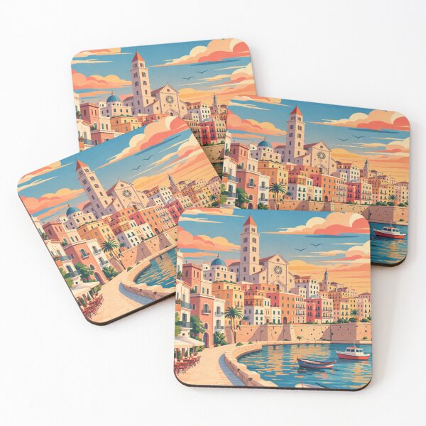 Item preview, Bari Italy Travel Poster designed and sold by MatthewHeights.