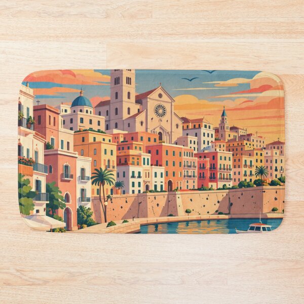 Item preview, Bari Italy Travel Poster designed and sold by MatthewHeights.