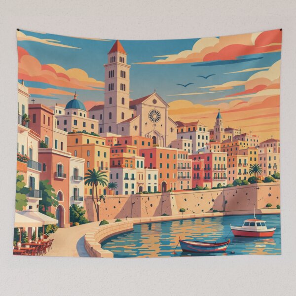 Item preview, Bari Italy Travel Poster designed and sold by MatthewHeights.