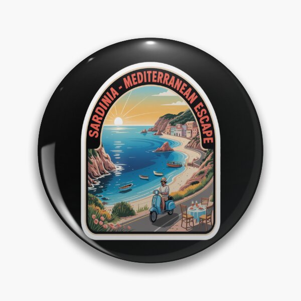 Item preview, Sardinia Italy Timeless Escape Coastal Travel Tee designed and sold by stickercuffs.