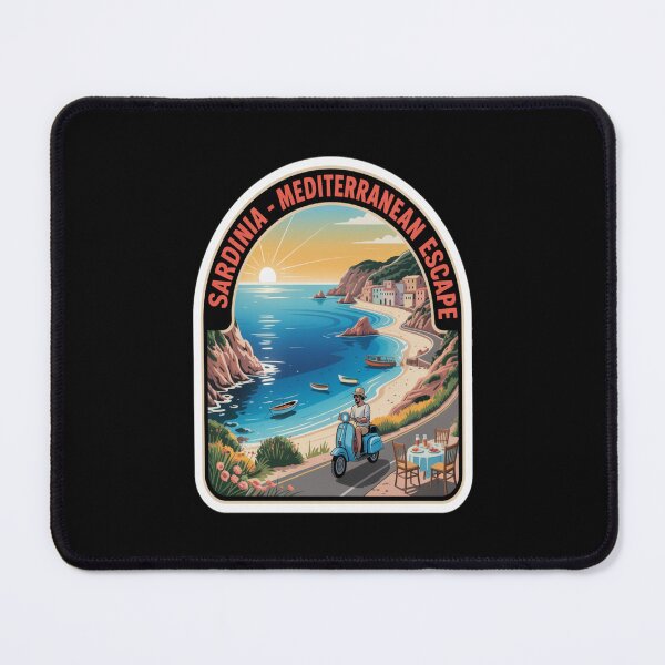 Item preview, Sardinia Italy Timeless Escape Coastal Travel Tee designed and sold by stickercuffs.