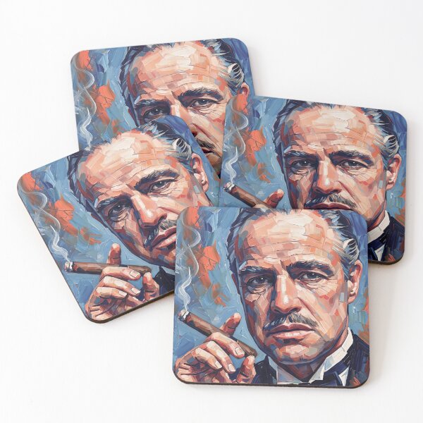 Item preview, Portrait Painting of Marlon Brando in The Godfather designed and sold by davidelder.