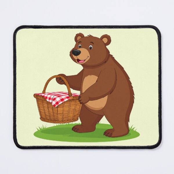 Item preview, Bear With A Picnic Basket designed and sold by BeachBreezyVA.