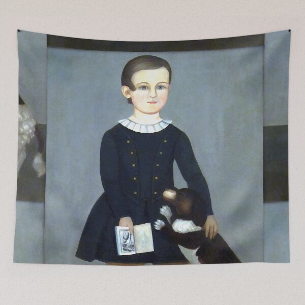 Item preview, Young Boy with a Dog - Samuel Miller designed and sold by Jon-Baran.