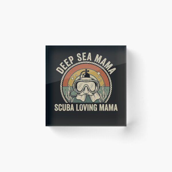 Item preview, Retro Scuba Loving Mama Vintage Sunset Diver designed and sold by Jaroslaw-S.