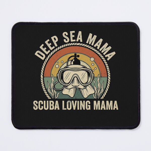 Item preview, Retro Scuba Loving Mama Vintage Sunset Diver designed and sold by Jaroslaw-S.