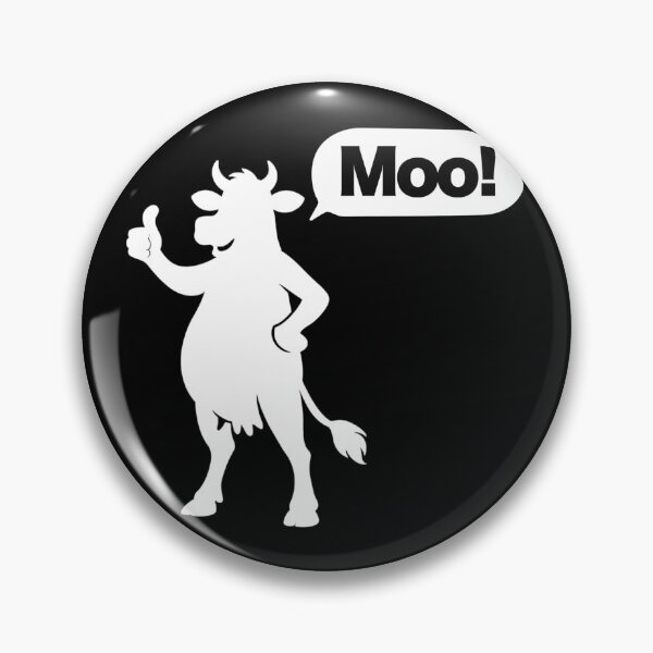 Item preview, White Moo Cow Silhouette designed and sold by pUNKnown.