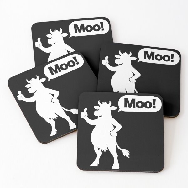 Item preview, White Moo Cow Silhouette designed and sold by pUNKnown.