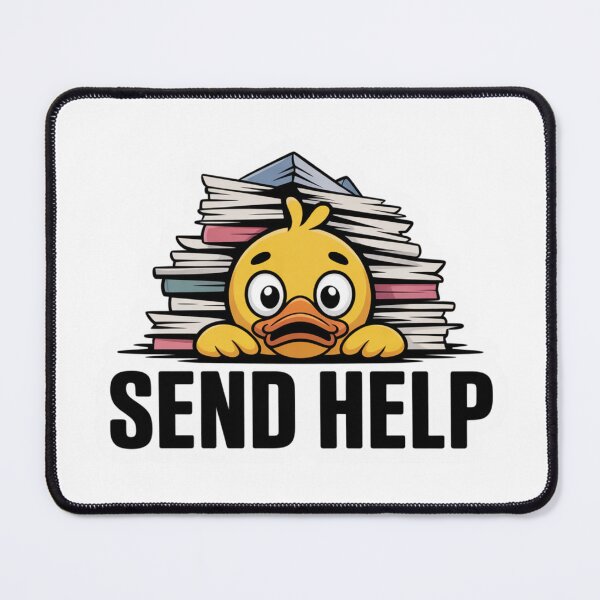 Item preview, Send Help Funny Duck - Overwhelmed Work Humor Cute Duck Gift designed and sold by Monday Duck.