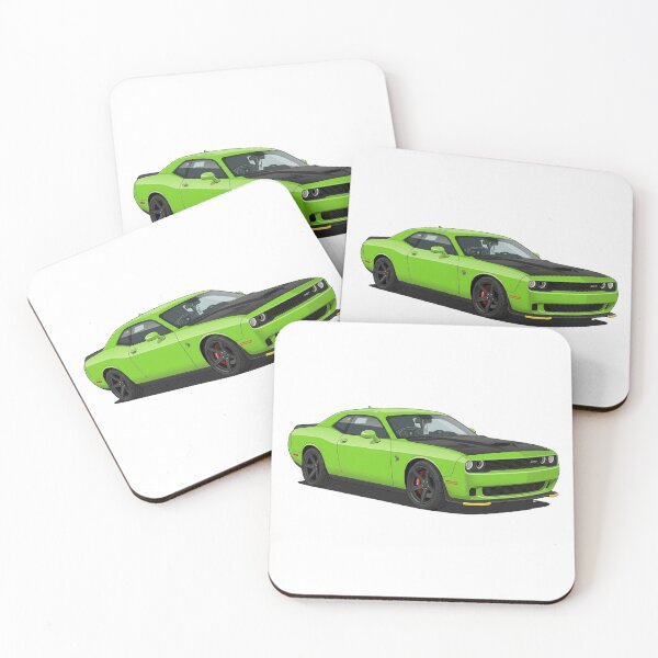 Item preview, Green Muscle Car Front Right View Vector Art designed and sold by NikksGarage.
