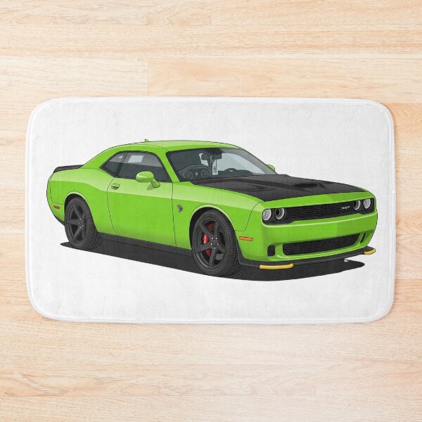 Item preview, Green Muscle Car Front Right View Vector Art designed and sold by NikksGarage.
