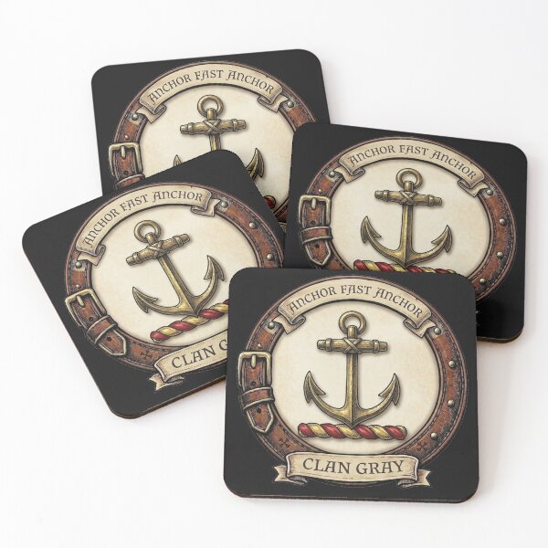 Item preview, Clan Gray Crest designed and sold by BagTown Clans.