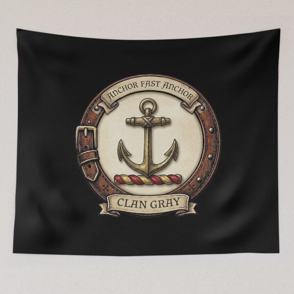 Item preview, Escudo del Clan Gray designed and sold by BagTown Clans.