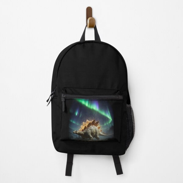 Item preview, Stegosaurus Glowing Fiery Aurora Dinosaur Fantasy Art designed and sold by Syrupulse.