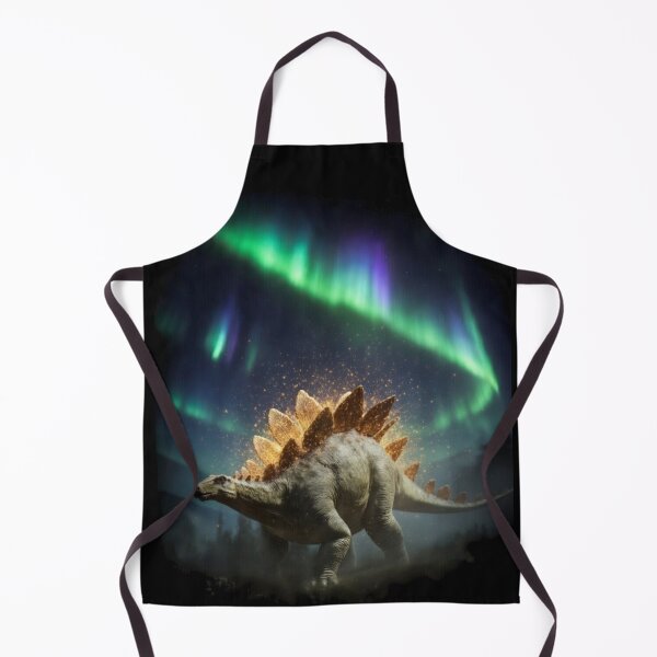 Item preview, Stegosaurus Glowing Fiery Aurora Dinosaur Fantasy Art designed and sold by Syrupulse.