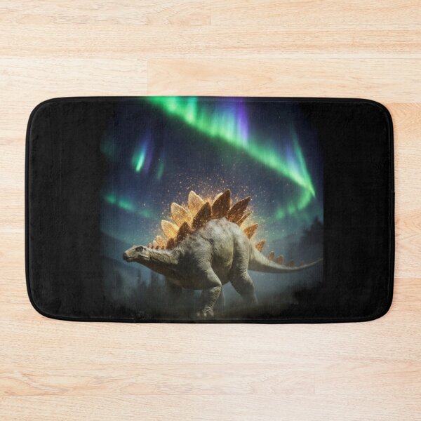 Item preview, Stegosaurus Glowing Fiery Aurora Dinosaur Fantasy Art designed and sold by Syrupulse.
