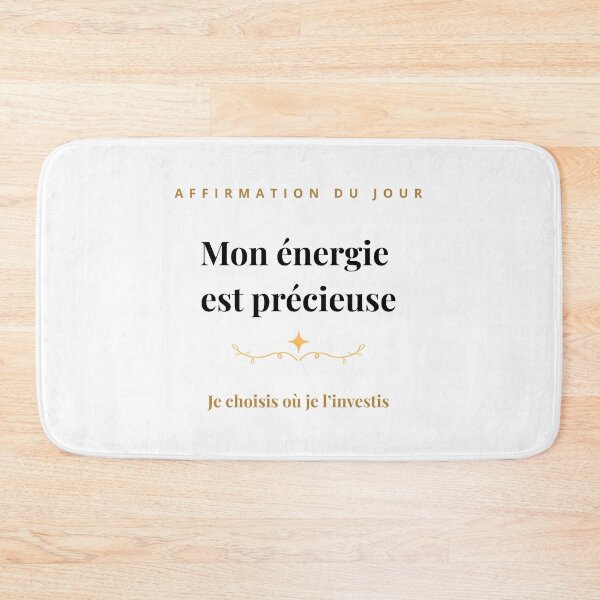 Item preview, Positive Affirmation Poster – My Energy Is Precious – Chic Minimalist Design designed and sold by DIAMVERA.