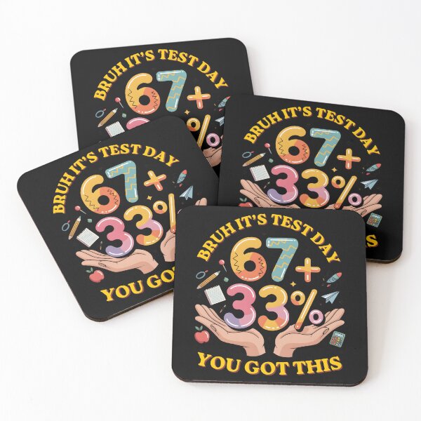 Item preview, Bruh It's Test Day 67+33% You Got This : Funny Exam Student School Humor Design Meme Teacher Kids designed and sold by NewaveBoutique.