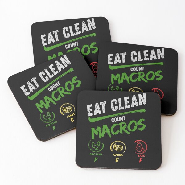 Item preview, Eat Clean Count Macros Great Gifts for Fitness Enthusiasts Who Love Clean Eating designed and sold by ToyStorm.