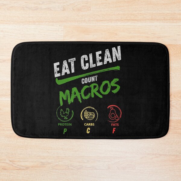 Item preview, Eat Clean Count Macros Great Gifts for Fitness Enthusiasts Who Love Clean Eating designed and sold by ToyStorm.