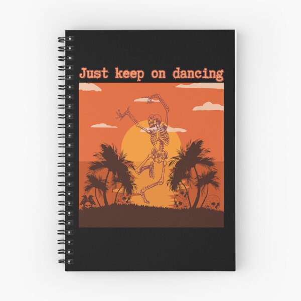 Item preview, 'Just Keep On Dancing' - Motivational Vintage Summer Skeleton designed and sold by AtushaSpark.