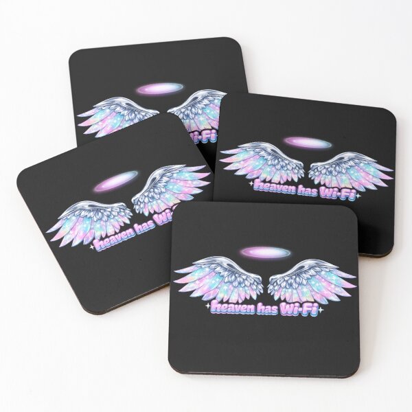 Item preview, Heaven Has Wi-Fi Cyber Angel Wings Y2K  designed and sold by jgvisualarts.