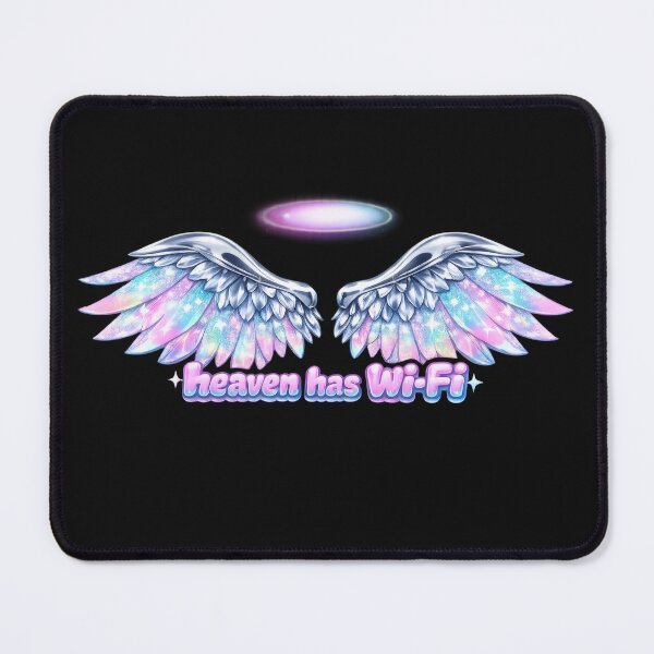 Item preview, Heaven Has Wi-Fi Cyber Angel Wings Y2K  designed and sold by jgvisualarts.