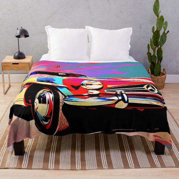Item preview, Red Vintage Car Pop Art – Classic Automotive Design designed and sold by ArtFireGallery.