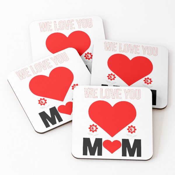 Item preview, We Love You Mom Heart and Yin Yang Floral Mother's Day designed and sold by lojadpop.