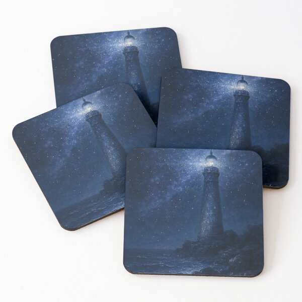Item preview, Dark Cottagecore | Lighthouse Under a Celestial Sky | Mystical Fantasy Gothic Art designed and sold by yeeted17.