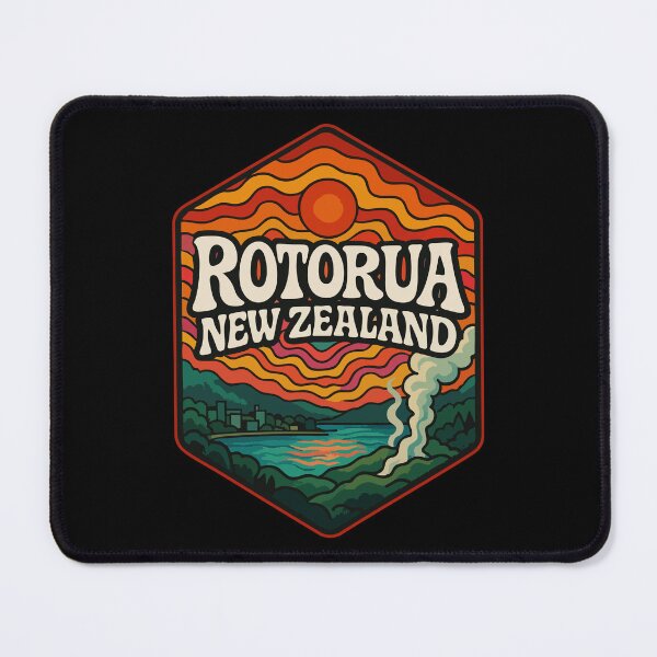 Item preview, Rotorua New Zealand Trippy Art Travel designed and sold by TomFrontierArt.