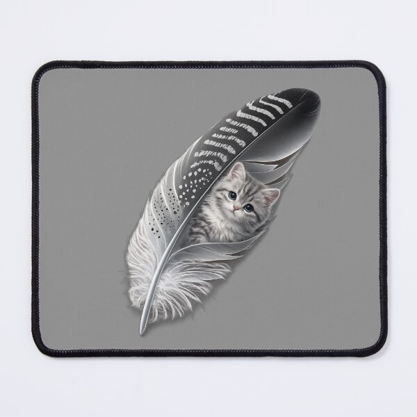 Item preview, Portrait of a cat in feathers designed and sold by Natart1004.